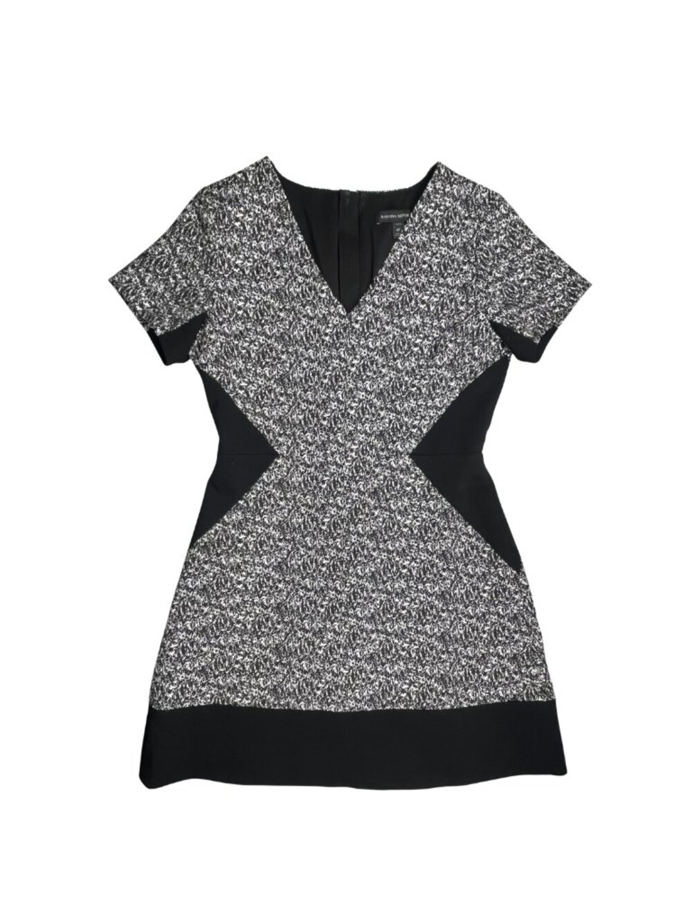 Banana‎ Republic Petite Black White Sheath Dress Size 6P Career